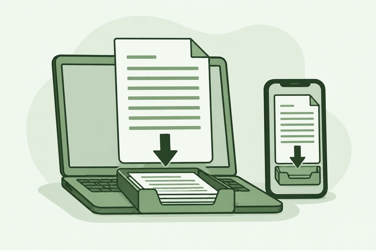 How to download a bank statement