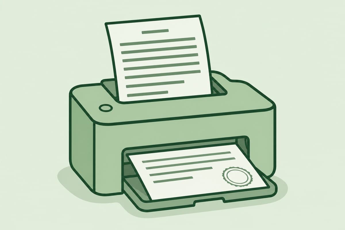 How to print a bank statement