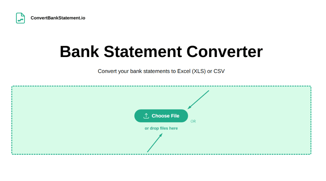 Upload PDF statement 