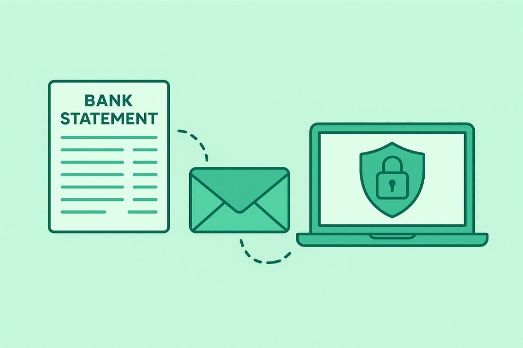 Send bank statements by email 