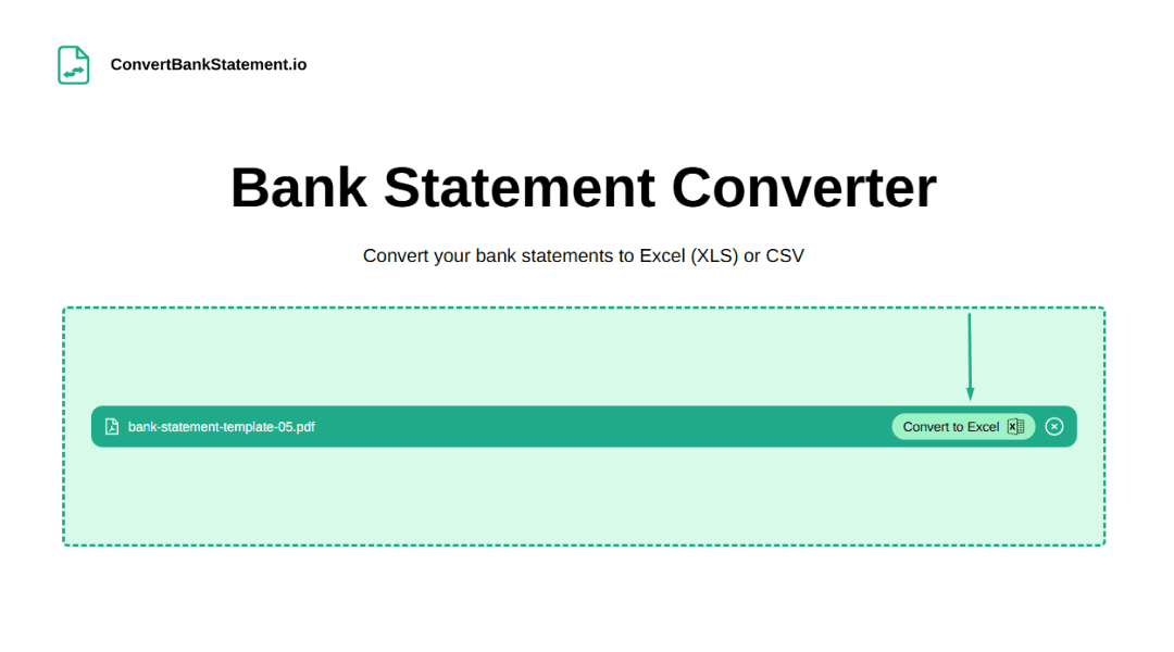 Convert bank statement to CSV/Excel