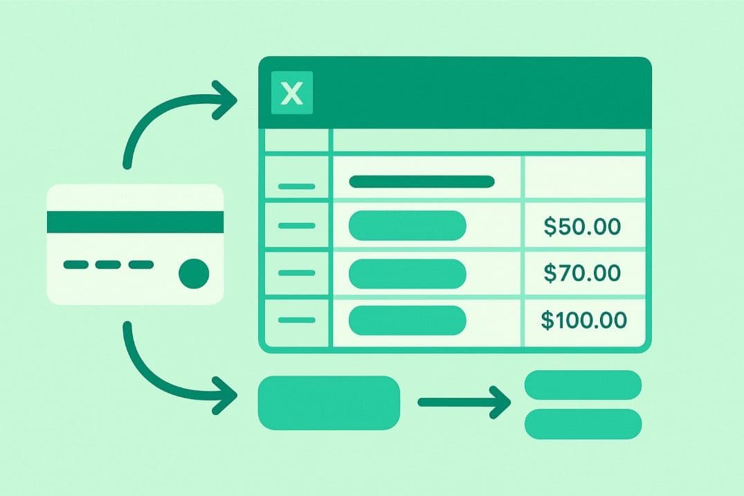 Categorize bank transactions in excel