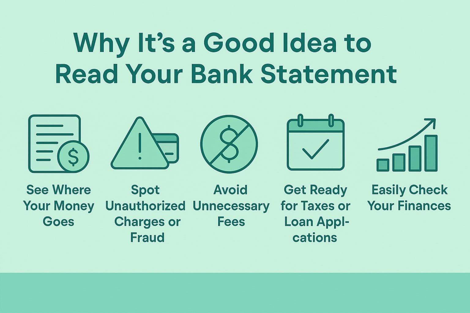 Why it's a good idea to read your bank statement