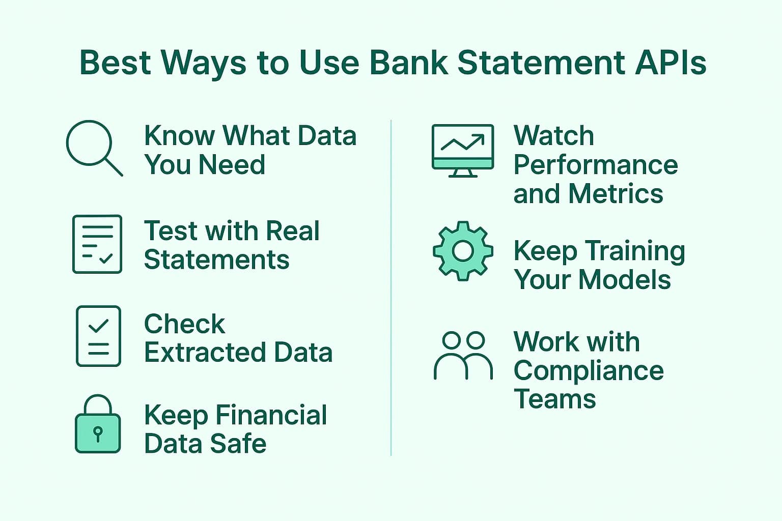 Best ways to use bank statement APIs