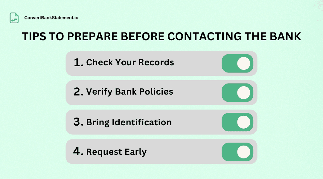 Tips to prepare a certified bank statement